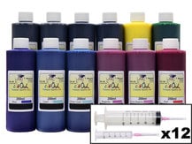 12x250ml Refill Kit for CANON PFI-105, PFI-106, PFI-206, PFI-304, PFI-306, PFI-704, PFI-706